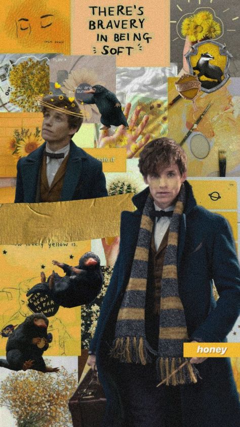 Niffler Wallpaper, Newt Scamander Wallpaper, Fantastic Beasts Wallpaper, Scamander Aesthetic, Newt Scamander Aesthetic, Fantastic Beasts Poster, Hufflepuff Wallpaper, Anime Harry Potter, Dulceros Halloween