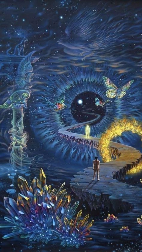 Age of Pisces vs. Age of Aquarius: A Journey Into Collective Transcendence | by Nandini Marson | Medium Tuco Amalfi, Art Visionnaire, Mural Inspiration, Door Mural, Art Hippie, Psychadelic Art, Energy Art, Spiritual Artwork, Trippy Wallpaper