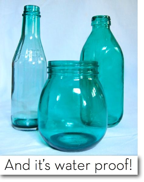 How to: Dye Clear Glass ANY Color (A New Technique).Repin By:Pinterest++ for iPad Mason Jar Crafts, Glass Staining, Adventures Guild, Colored Bottles, Painted Bottles, Jar Art, Zen Decor, Canning Jars, Jar Crafts