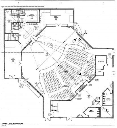 Renovation ACT | Asheville Community Theatre Auditorium Architecture, Theatre Exterior Design, Lecture Hall Plan, Theater Plan Architecture, Theatre Architecture Design, Theatre Plan, Theater Plan, Scenic Design Theatres, Theatre Hall