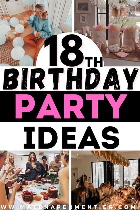 18th birthday party ideas 18th Birthday Backyard Party Ideas, 18th Birthday Theme Party Ideas, 18th Girl Birthday Party Ideas, 18th Birthday Party Ideas Girl, 18th Birthday Balloons Decoration, Girls 18th Birthday Ideas, Ideas For 18th Birthday Party, 18th Birthday Party Themes Decoration, 18th Birthday Party Theme Ideas