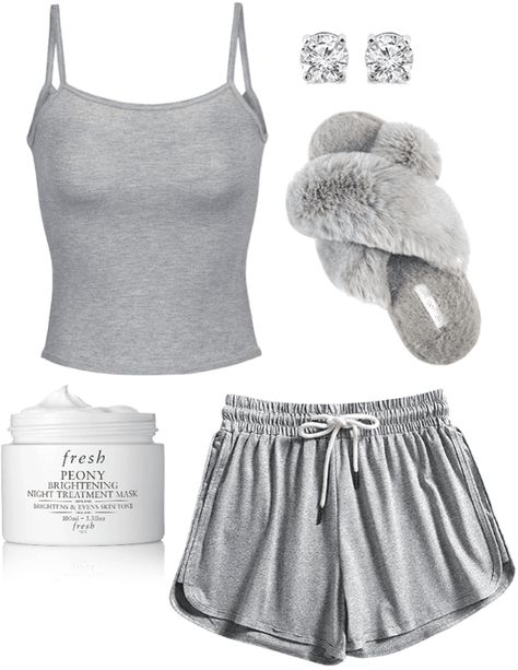 Outfit Ideas Sleepwear, Pajama Outfit Layout, Waking Up Outfit, Bed Time Outfits For Women, Cute Sleep Outfits, Going To Sleep Outfit, Spa Day Outfit Ideas, What To Wear To A Spa Day Outfit, Nap Outfit