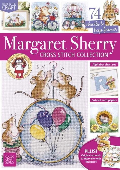 Margaret Sherry, Hand Embroidery Patterns Free, Cross Stitch Magazines, Cross Stitch Collection, Cross Stitch Books, Cross Stitch Alphabet, Cute Cross Stitch, Diy Cross Stitch, Embroidery Patterns Free