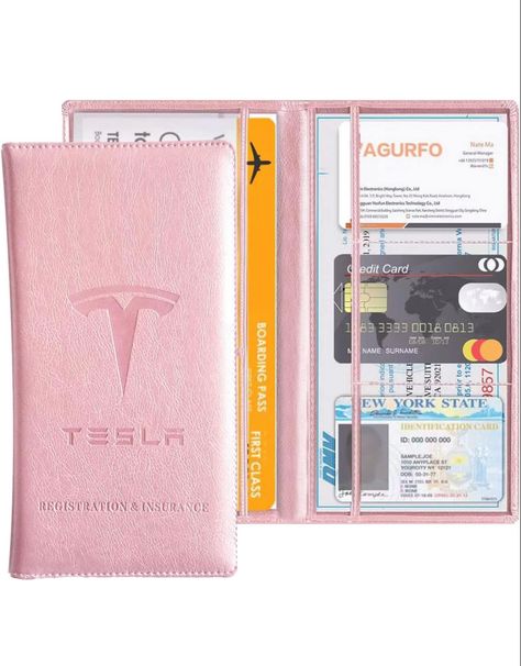 Tesla Car Accessories, Tesla Interior, Tesla Logo, Tesla Accessories, Pink Car Accessories, Travel Camper, Document Organizer, Tesla Owner, Tesla Roadster