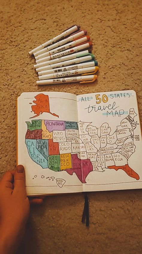 Couples Travel Journal, Travel Bucket List Scrapbook, Bucket List Scrapbook Layout, Bucket List Scrapbook Ideas, Bullet Journal Travel Page, Bulett Journal Page Ideas List, Bucket List Design Layout, Travel Bucket List Bullet Journal, Travel Bucket List Journal