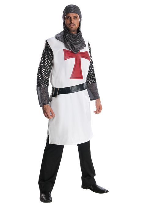 Crusade Battle Knight Costume Police Halloween Costumes, Costume For Men, Crusader Knight, Red Knight, Plus Size Costume, Knight Costume, Plus Size Halloween Costume, Plus Size Halloween, Hippie Costume