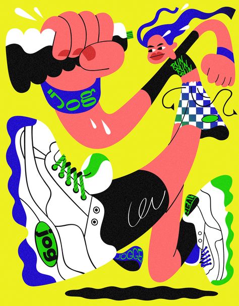 yujin Won on Behance Croquis, Sneaker Illustration Art Graphics, Sneaker Illustration Art, Sneaker Illustration, Stories Illustration, 블로그 디자인, Sneakers Illustration, Corporate Art, Illustration Branding