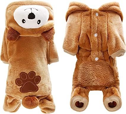 Dog Onesie, Dog Pjs, Chihuahua Clothes, Small Dog Sweaters, Brown Puppies, Dog Winter Clothes, Puppy Accessories, Leopard Dog, Small Dog Clothes