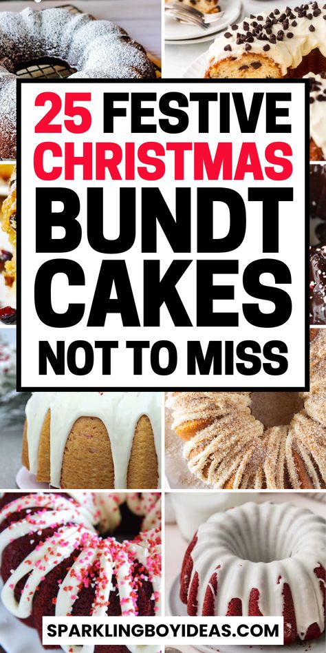 Indulge in the festive season with our Christmas bundt cake recipes! Discover a world of holiday cakes and desserts, perfect for your Christmas dessert table. From traditional holiday desserts to creative Christmas baking ideas, we've something for everyone. Try our easy Christmas desserts, including elegant Christmas cakes and unique holiday bundt cake ideas. From gingerbread bundt cakes, peppermint bundt cakes, and red velvet bundt cakes to a variety of other Christmas cake ideas. Christmas Dessert Bundt Cake, Christmas Wreath Bundt Cake, Xmas Bundt Cake, Winter Bundt Cake, Holiday Bundt Cakes Christmas, Easy Christmas Bundt Cakes, Christmas Bundt Cake Recipes From Mix Boxes, Old Fashioned Christmas Desserts, Christmas Bunt Cakes Holiday Desserts