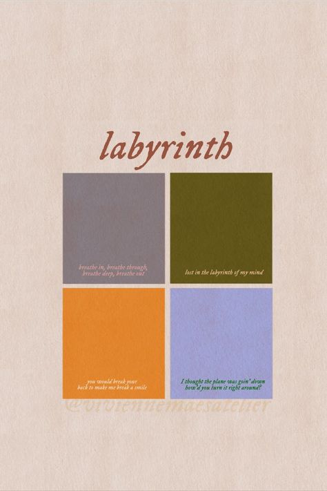 Labyrinth Color Palette, Taylor Swift Labyrinth Wallpaper, Labyrinth Taylor Swift, Color Palette Graphic Design, Sticker Graphic Design, Nights Lyrics, Taylor Swift Party, Sticker Graphic, Taylor Lyrics