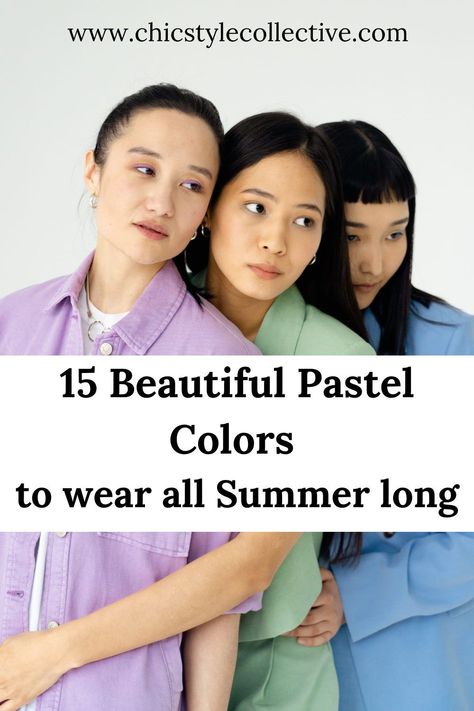 Pastel colors have only recently come into fashion as they are great for summer. Pastel, French Summer Outfits, Pastel Color Shirts, Minimalist Fashion Outfits, French Summer, Minimalist Fashion Women, Dull Colors, Into Fashion, Pastel Outfit