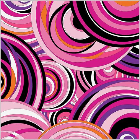 Emilio Pucci Upcycling, Emilio Pucci Pattern, Retro Fabric Prints, Ac Aesthetic, Pucci Fabric, Clothing Fabric Patterns, Pucci Pattern, 60s Print, Cracked Wallpaper