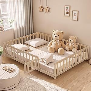 Floor Platform Bed, Ceiling Bed, Kids Floor Bed, Toddler Bed Frame, Floor Bed Frame, Toddler Floor Bed, Montessori Bed, Full Size Platform Bed, Kids Flooring