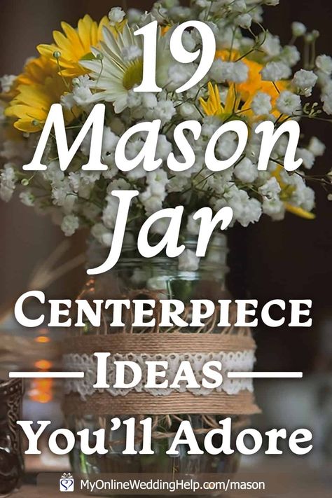 25 Mason Jar Centerpiece Ideas for Weddings 9 Amigurumi Patterns, Lights In A Jar Decor, Retirement Party Centerpieces Ideas, Round Table Centerpieces Wedding Simple Centre Pieces, Retirement Table Centerpieces, Centerpieces For Banquet, Banquet Centerpiece Ideas, Glass Centerpieces Wedding, Picture Centerpiece Ideas