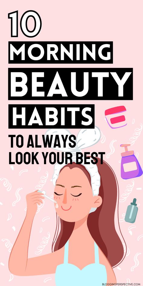 Start your day with these game-changing morning beauty hacks that will revolutionize your beauty routine. Discover skincare secrets for glowing skin and learn essential beauty tips to enhance your morning beauty routine. Implement these good habits into your daily life for noticeable improvements. From skincare routine tweaks to impactful beauty routines, these tips cater to every woman's needs. Go to our blog to explore these beauty tips and more! Morning Routine For Face Care, Best Morning Skincare Routine, Daily Face Routine Skin Care Natural, Morning Face Routine Skin Care, Morning Face Routine, Day Skin Care Routine, Skincare Routine For Glowing Skin, Morning Routine Women, Night Routine Ideas