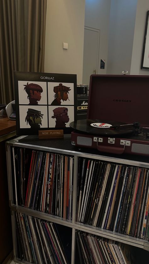 aesthetic #vinyl collection, Gorillaz Demon Days #gorillaz #aesthetic Gorillaz Plastic Beach Aesthetic, Aesthetic Vinyl Collection, Physical Media Aesthetic, Gorillaz Astethic, Gorillaz Wallpaper Iphone, Vinyl Collection Aesthetic, Gorillaz Vinyl, Gorillaz Aesthetic, Gorillaz Wallpaper