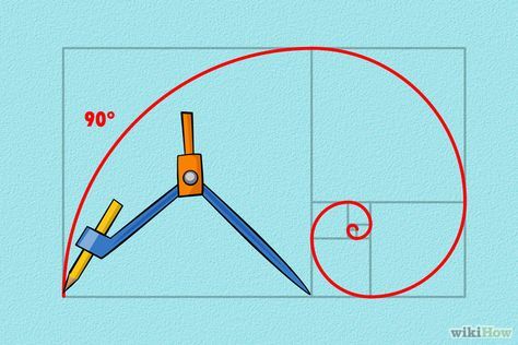 How to Draw the Golden Spiral: 13 Steps (with Pictures) - wikiHow Fibonacci Art Drawing Golden Ratio, Fibbonaci Art, Fibbonaci Sequence Art, Fibbonaci Spiral, Fibbonaci Sequence, Fibonnaci Sequence, Fibonacci Sequence Art, Simple To Draw, Golden Ratio Art