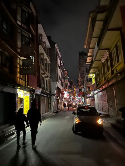 Kathmandu Nepal Aesthetic, Kathmandu Aesthetic, Transport Aesthetic, Nepal Aesthetic, Street At Night, Nepal Kathmandu, Street Pictures, Alternate Reality, Kathmandu Valley