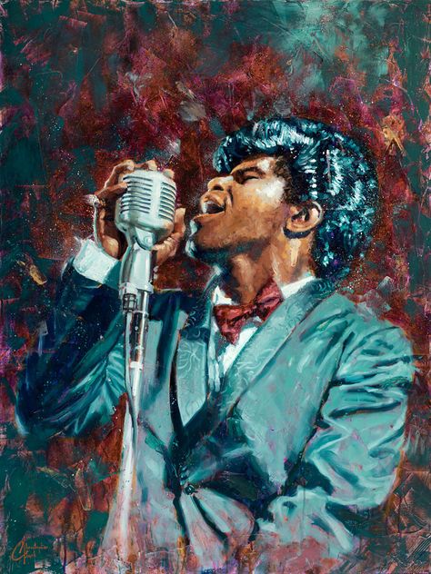 James Brown | This is an original James Brown oil painting b… | Flickr Tumblr, James Brown Photos, James Brown Art, Brown Oil Painting, Bootsy Collins, Raw Artists, Oil Paint On Wood, Inch Ruler, Brown Painting