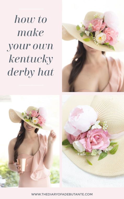 Derby Hat Diy, Kentucky Derby Diy, Diy Derby Hat, Diy Kentucky Derby Hat, Kentucky Derby Party Hats, Derby Hats Diy Ideas, Kentucky Derby Hats Diy, Derby Party Outfit, Derby Hats Diy