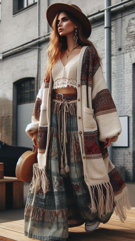 Bohemian Cold Weather Outfits, Spring Bohemian Outfits, Boho Office Attire, Boho Winter Outfits Bohemian, Urban Boho Outfits, Boho Winter Outfits Hippie, Bohemian Outfits Winter, Boho Indie Outfits, Bohemian Style Clothing Winter