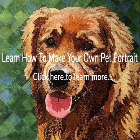 Patchwork, Tela, Quilted Pet Portraits, Collage Quilting Ideas, Portrait Quilts Tutorials How To Make, Fabric Collage Ideas, Quilted Portraits, Quilt Portraits, Dog Art Diy