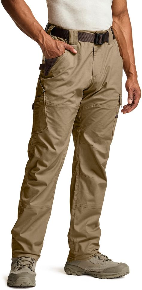 PRICES MAY VARY. CQR Tactical Dura-Flex Pants Series designed with a hint of military and law enforcement performance. [Materials] Mix of Polyester & Cotton & Spandex fabric is flexible and avoids fade, shrink, and wrinkle. [Dura-Flex Fabric] It added high flexibility and is excellent to resist liquids, dirt, stain, and others. ***Exclusive Tactical Belt is NOT Included*** [Multi-Pockets] Pockets allow carrying various tactical tools and equipment without holding on hands. It is suitable for tac Tactical Tools, Tactical Operator, Men's Uniforms, Tactical Training, Mens Work Pants, Safety Clothing, Tactical Belt, Tactical Pants, Work Safety