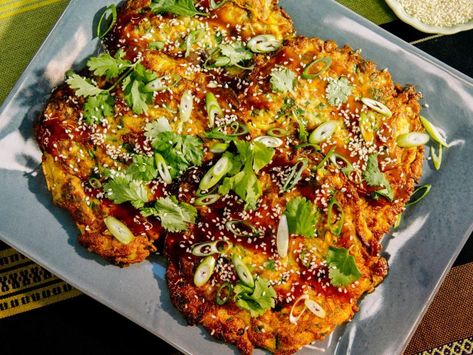 Egg Foo Young Recipe | Geoffrey Zakarian | Food Network Zakarian Recipes Geoffrey, Main Dish Egg Recipes Dinners, Geoffrey Zakarian Recipes, Egg Foo Young Recipe, Egg Foo Young, Geoffrey Zakarian, Food Network Chefs, Rachel Ray, Egg Dish