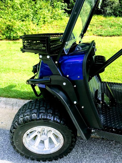 Lifted Golf Cart Ideas, Tricked Out Golf Carts, Golf Cart Customization, Golf Cart Modifications, Golf Cart Restoration, Golf Carts Makeover, Golfcart Ideas Pictures, Golf Cart Accessories Fun, Ezgo Golf Cart Ideas