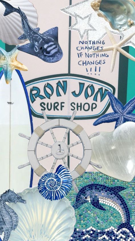 #beach #wallpaper Surf Shop Aesthetic, Ron Jon, Ron Jon Surf Shop, Collage Board, Beach Wallpaper, Summer Wallpaper, Surf Shop, Screen Savers, Wallpaper Iphone Cute