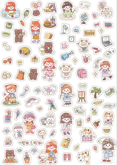 Cute Stickers Oasis: Your Oasis of Adorableness | cute #stickers kawaii #food cute anime #stickers spy x family cute #stickers cute #stickers #brown Korean Cute Stickers Printable, Kawaii Sticker Sheet Printable, Kawaii Stickers Printable Korean, Cute Stickers Aesthetic Korean, Cute Stickers Printable Kawaii Stamps, Spy X Family Cute, Cute Stickers Korean, Stickers Printable Cute, Cute Stickers Cat