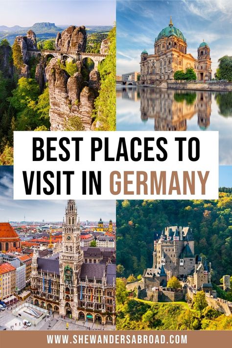 Places To Visit In Germany Bucket Lists, Best Places In Germany To Visit, Germany Best Places To Visit, Visit Germany Bucket List, Germany Vacation Destinations, Things To Do In Germany Bucket Lists, Where To Go In Germany, Travel Germany Beautiful Places, 3 Days In Germany
