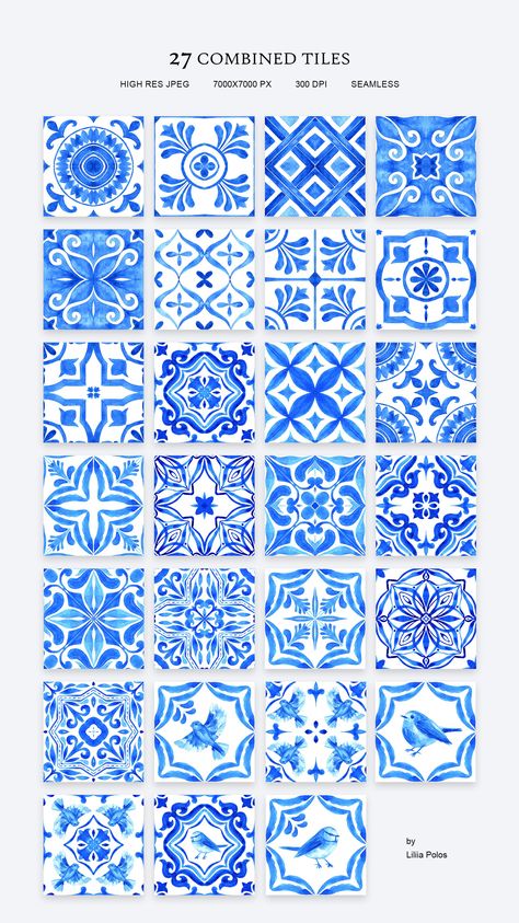 Spanish Tile Painting, Hand Paint Tiles Diy, Tiles Drawing Design, Hand Painted Calendar, Tile Drawings Ideas, Tile Painting Ideas Art, Greece Tiles, Painted Tiles Art, Islamic Tiles Pattern