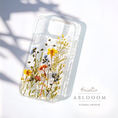 Dried And Pressed Flowers, Pressed Flower Phone Case, Wildflower Phone Cases, Handmade Phone Case, Flower Iphone Cases, Floral Phone Case, Dry Flowers, Flower Phone Case, Floral Iphone