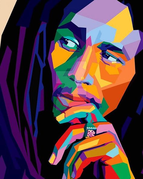 Pop Art, Bob Marley Artwork, Arte Bob Marley, Bob Marley Painting, Bob Marley Music, Arte Do Hip Hop, Bob Marley Art, Pop Art Artists, Pop Art Portraits