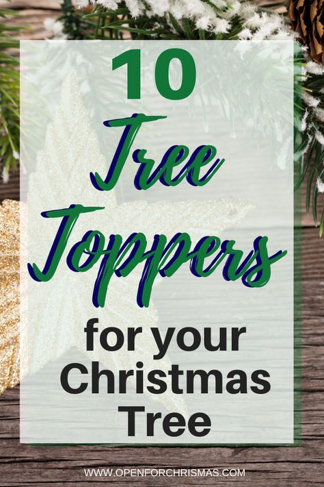 Country Tree Topper, Xmas Tree Toppers Ideas, Home Made Tree Topper, Tree Toppers For Small Christmas Trees, Creative Christmas Tree Toppers, Cricut Christmas Tree Topper, Christmas Tree Too Tall For Topper, Best Tree Toppers Christmas, Xmas Tree Toppers Diy