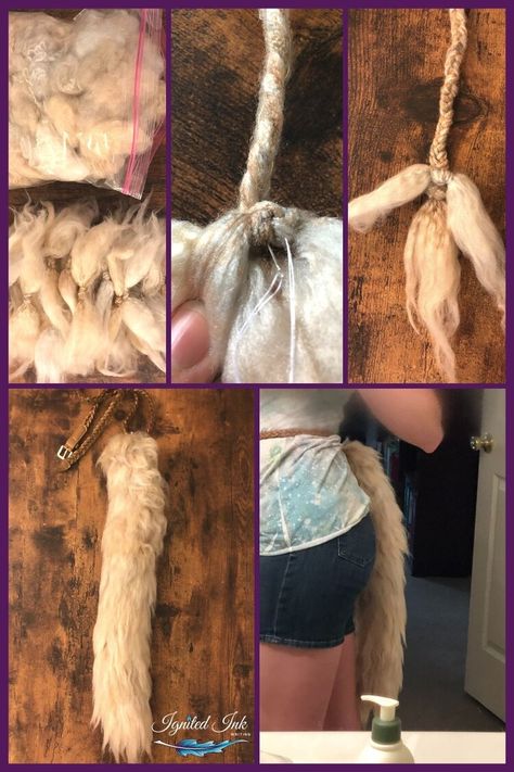 Growing Tails: How to Make a Realistic Wolf Tail Out of Yarn — Caitlin Berve Author Realistic Wolf, Origami Flower Bouquet, Crochet Wolf, Wolf Craft, Fursuit Tutorial, Wolf Tail, Egg Christmas, Wolf Costume, Raised By Wolves