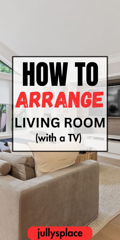 How to arrange living room L Shaped Living Room Layout, Awkward Living Room Layout, Apartment Living Room Layout, Room Arrangement Ideas, Sectional Living Room Layout, L Shaped Living Room, Rectangle Living Room, Family Room Layout, Dining Room Layout