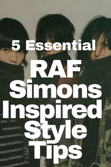 Raf Simons, A THEYSELF by wake blog capturing Raf Simons, the Belgian fashion designer who has made a significant impact on the fashion industry throughout his career. Known for his rebellious, minimalistic, and innovative designs, Simons has become an influential figure in the world of fashion. Here are five valuable style lessons we can learn from Raf Simons… Read more here… Raf Simons Editorial, Raf Simmons Shoes, Raf Simons 90s, Raf Simons Menswear, Raf Simons Shoes, Raf Simons Archive, Raf Simmons, Belgian Fashion, Gender Norms