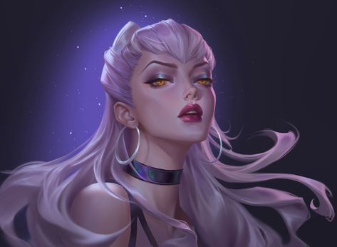 "League of Legends---K/DA---Evelynn" by Yini Shao Kda Evelynn, Evelynn League Of Legends, Zed League Of Legends, Ahri Lol, Lol Champions, League Of Legends Game, Jinx League Of Legends, Female Armor, Dark Art Drawings