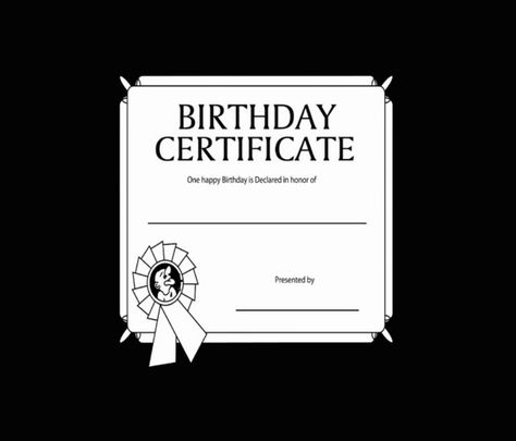 Birthday Certificate, 20 Birthday, Our Birthday, 20th Birthday, Editing Tools, Certificate Templates, In Design, 1 Million, That Way