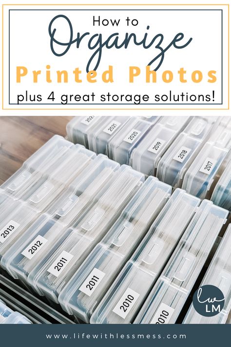 How to Organize Printed Photos - Life with Less Mess