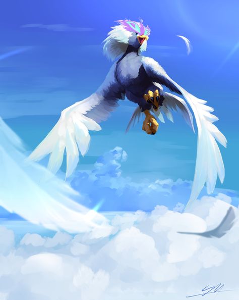 Braviary Pokemon Art, Dragon Pokemon Art, Pokemon Arceus Art, Pokemon Braviary, Pokemon Flying Type, Hisuian Braviary, Flying Pokemon, Pokemon Unova, Aurorus Pokemon