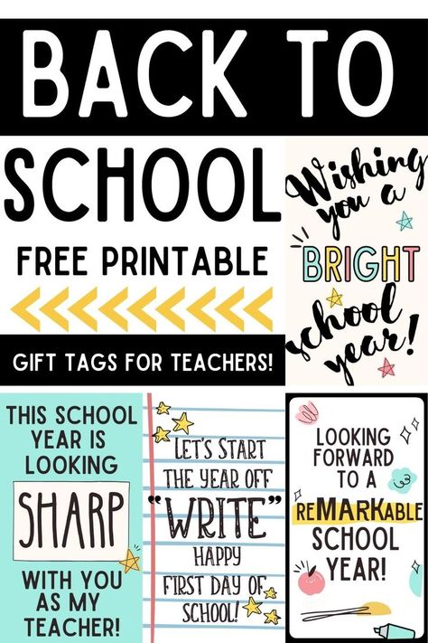 back to school gift tag template ideas Welcome Back To School Tags Printable, Teacher Tags Back To School, Free Printable Tags For Teacher Gifts, Lets Start The Year Off Just Write Free Printable, Welcome Back Free Printable, First Day Of School Note To Teacher, Have A Great School Year Free Printable, Gift Tags For Teachers Free Printable, Teacher Gift Tags Back To School