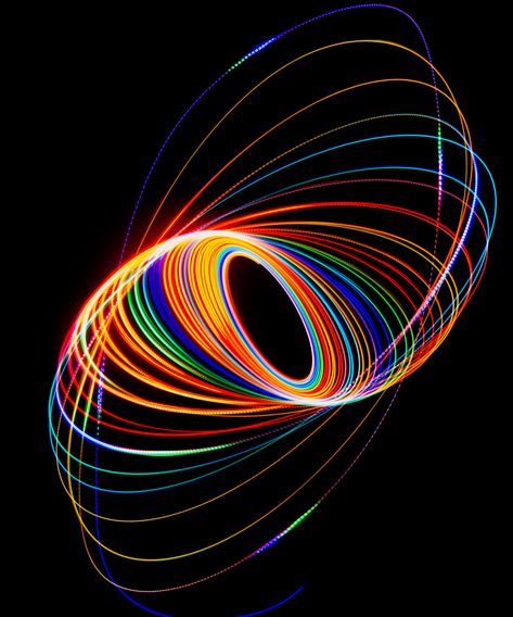 A recent Light Painting with a pendulum Art, Color Full, Light Painting, Abstract Artwork, Celestial Bodies, Wall, Color