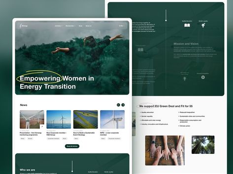 Eco Friendly - Website design by Leon Abramovic on Dribbble Design, Leon, Ux Ui, Website Design, Eco Friendly, Green