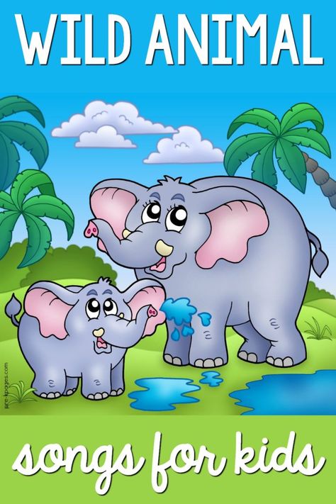 Wild Animal Songs for Preschool | Zoo | Jungle - Pre-K Pages Animal Songs For Preschool, Safari Song, Jungle Animals Preschool, Zoo Songs, Animal Song, Songs For Preschool, Animal Songs, Movement Preschool, Preschool Poems