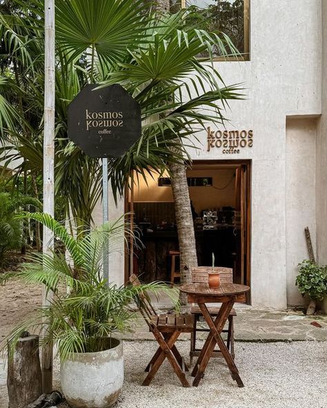 Davina Tan MY⚡️NYC on Instagram: "Yes to this cute coffee shop in Tulum. The ‘outdoors indoor, embracing nature, rustic chic’ vibe is 💯 the Tulum aesthetic and I’m here for it. #heydavinaxtulum #mexicotravel #tulumvibes #coffeeshop #coffeeshopcorners #manmakecoffee #anakkopi #sharingaworldofshops" Nature, Tulum Aesthetic, Cofee Shop, Rustic Cafe, Cute Coffee Shop, Cafe Shop Design, Embrace Nature, Farm Shop, Cute Coffee