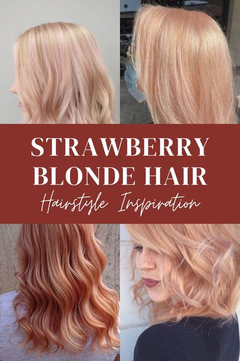 Blonde Hair With Some Strawberry Blonde, Strawberry Blonde Vs Rose Gold Hair, Natural Blonde Hair With Strawberry Highlights, Balayage, Lightest Strawberry Blonde, Blonde With Strawberry Blonde Balayage, Fall Hair Colors Strawberry Blonde, Platinum With Strawberry Lowlights, Strawberry Blonde With Pink Underneath
