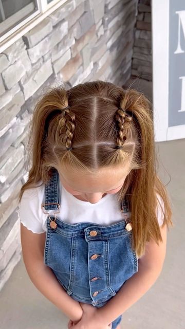 Tk Hair Styles, Cute Hairstyles For Eight Year Olds, Hair For Dance Pictures, Easy Wedding Bridesmaid Hairstyles, Rainbow Spirit Day, Hairstyles For Girls Kids Short Hair, Cute Hairstyles For Thinner Hair Kids, Hairstyles For Five Year Olds, Braided Pigtail Buns